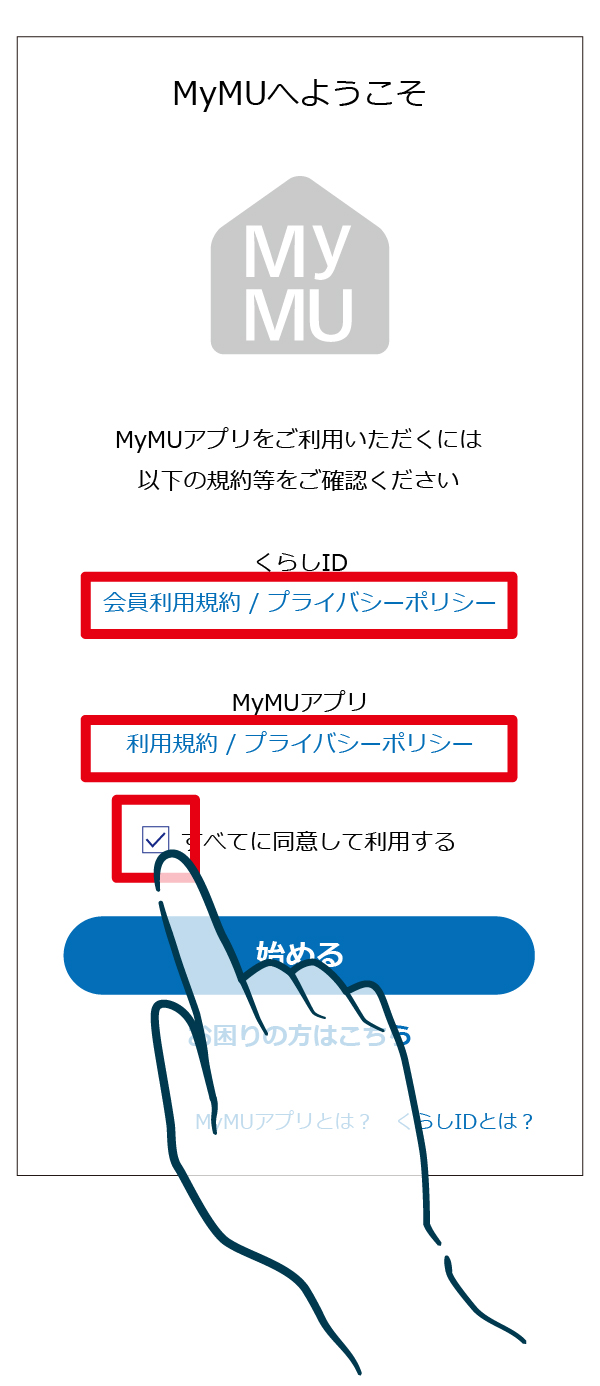 利用規約とプライバシーポリシー